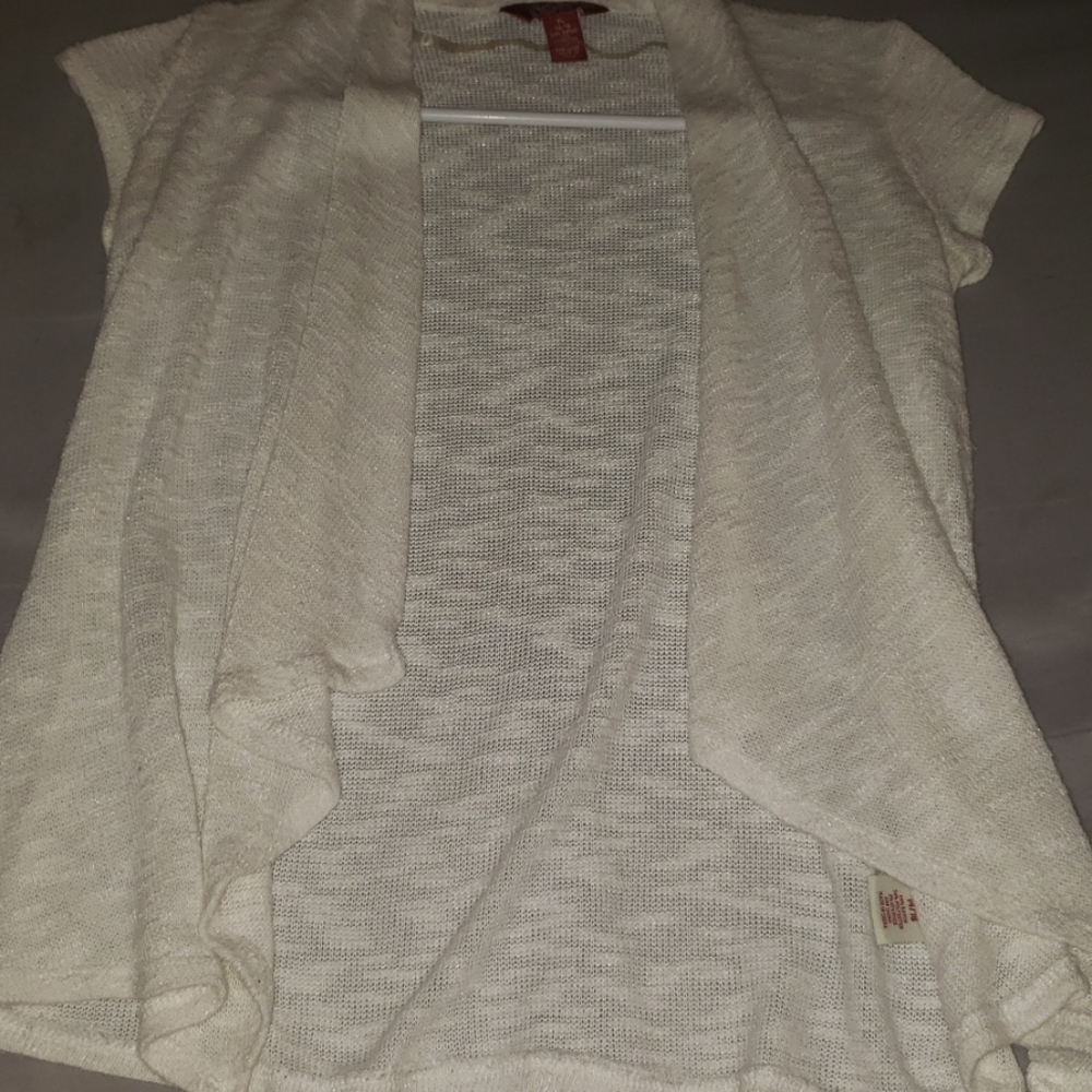White cardigan